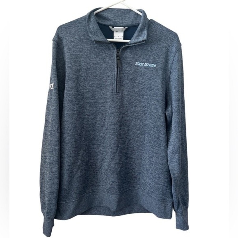 Nike Dri Fit Quarter‎ Zip Pullover San Diego emblem Size M